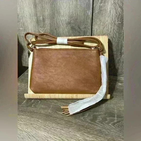 OMG Accessories Crossbody Brown Small Purse - Picture 2 of 3